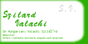 szilard valachi business card